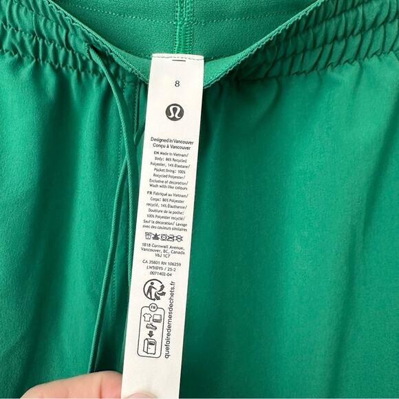 Lululemon Court Rival Wide Leg Track Pant Size 8 Regular Raceway Green NWT - Picture 7 of 8